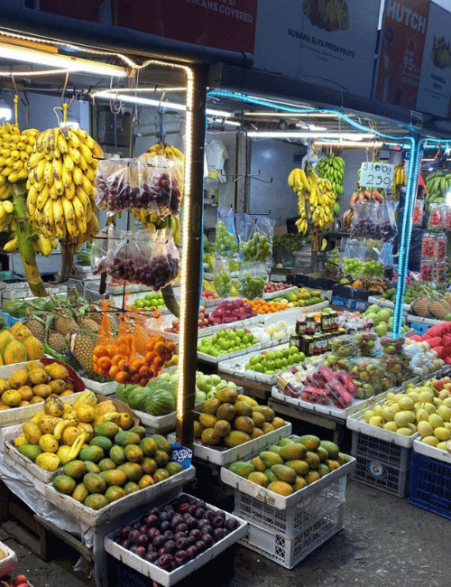 Obststände in Nuwara Eliya