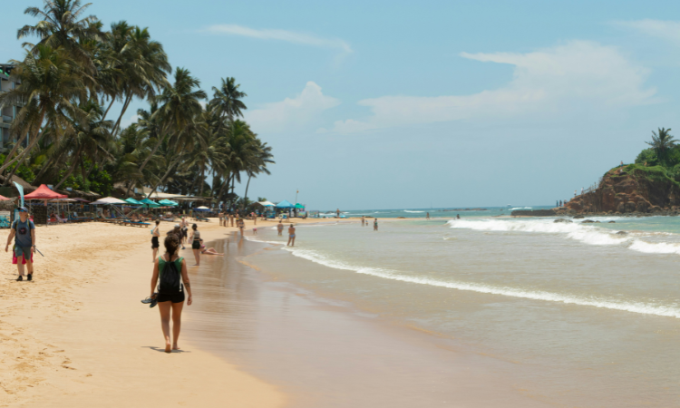 Sri Lanka mit Kindern: Mirissa Beach